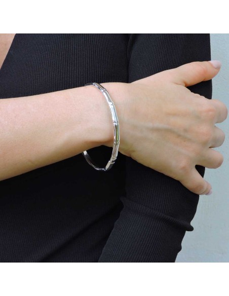 Bracciale Bangle Bamboo in Argento 925 