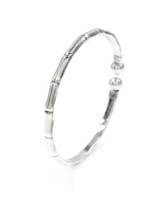 Bracciale Bamboo Bangle Aperto in Argento 925 