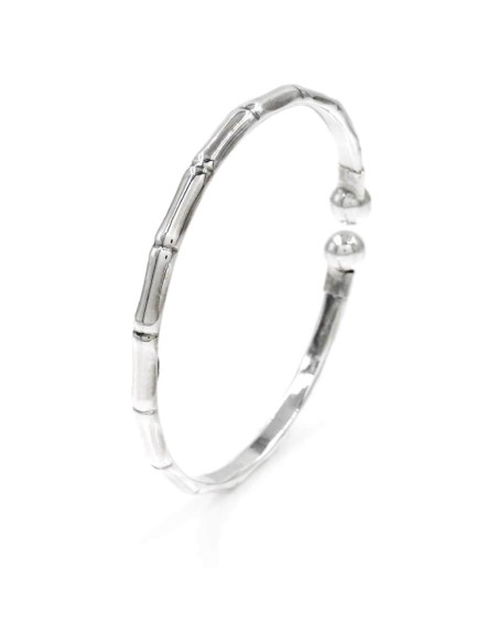 Bracciale Bamboo Bangle Aperto in Argento 925 