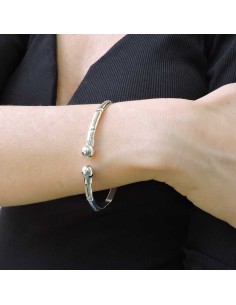 Bracciale Bamboo Bangle Aperto in Argento 925  2