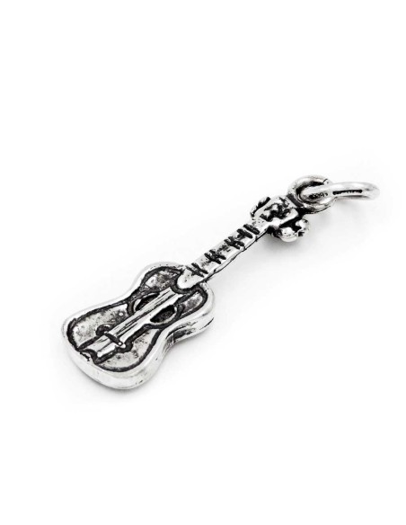 Classic Guitar Solid Silver Pendant 