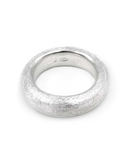 925 Sterling Silver Ring with Silk Effect 