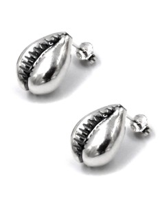 Orecchini Conchiglia Ciprea in Argento 925