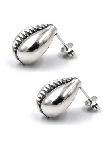 Orecchini Conchiglia Ciprea in Argento 925