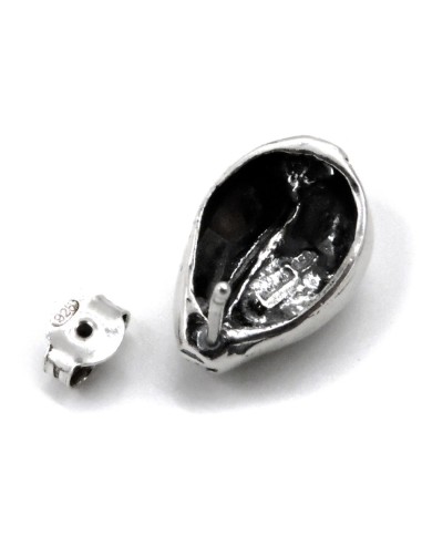 Orecchini Conchiglia Ciprea in Argento 925