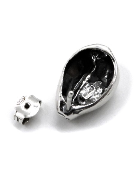 Orecchini Fiore in Argento 925 Con Zirconi Bianchi By Taitù