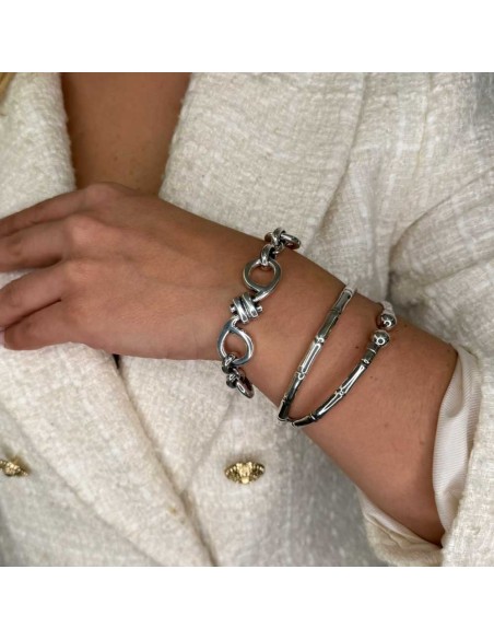 Industrial Chain Bracelet in Massive 925 Sterling Silver