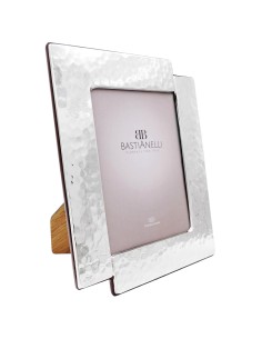 Portafoto 13x18 Doppia L in Argento Massiccio 925 Martellato