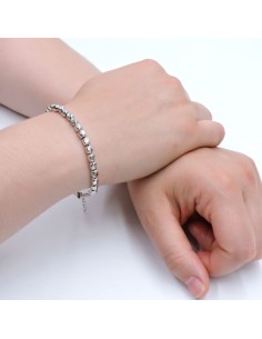 925 Sterling Silver Nuggets Bracelet   2