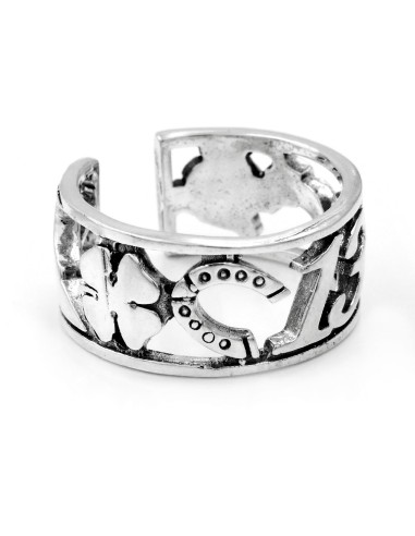 Anello Simboli Scaramantici e Portafortuna...