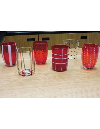 Zafferano Melting Pot Rosso Set 6 Bicchieri...