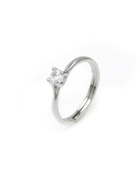 Solitär-Verlobungsring aus 925er Sterlingsilber