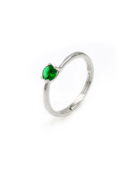 Solitär-Verlobungsring aus 925er Sterlingsilber