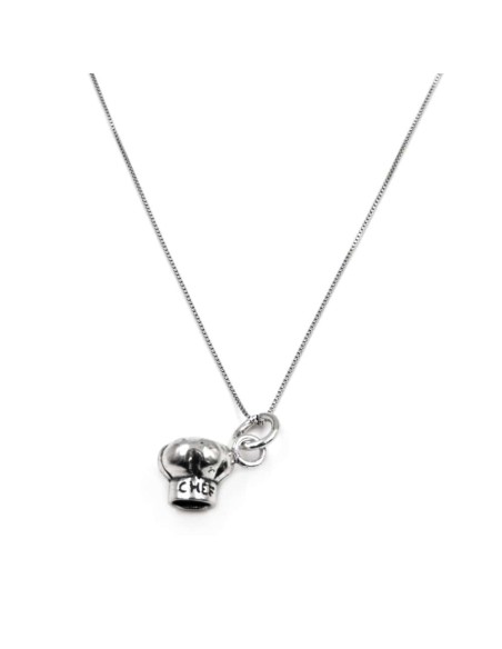 Collana Cappello Chef in Argento 