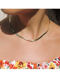 Collana Snake Piattina in Argento Sterling 925 2