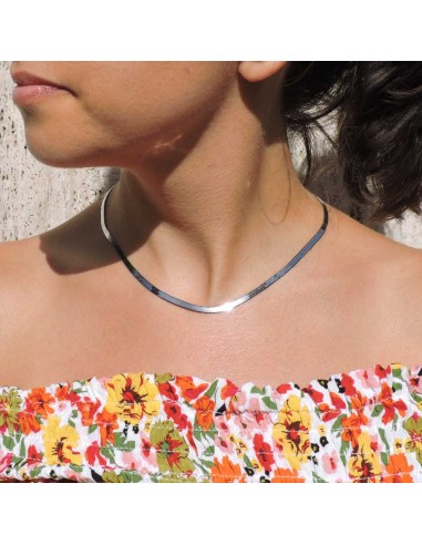 Herringbone Necklace made of 925 Sterling Silver 
