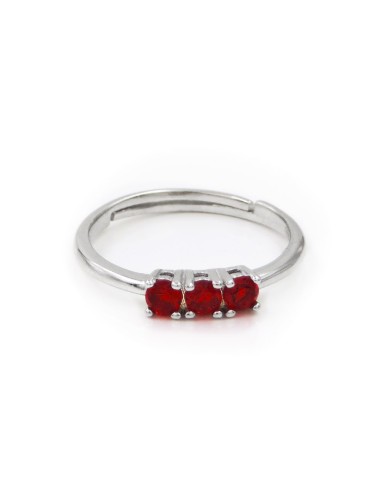 Trilogy Ring aus 925er Sterlingsilber mit...