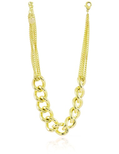 Collana Catena Fantasia in Bronzo Dorato