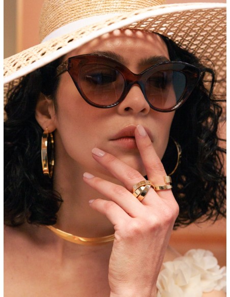 Lux Golden Hoop Earrings
