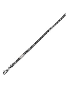 Bracciale Uomo Maglia Coda di Volpe Ritorta in Argento...