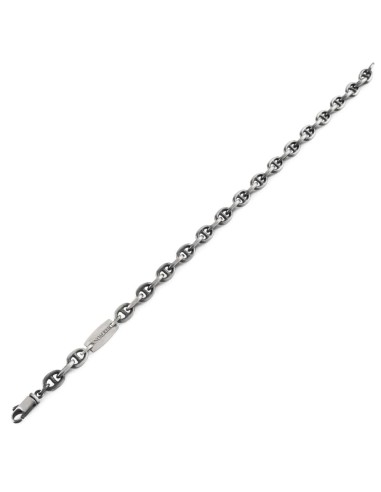 Bracciale Uomo Maglia Traversino in Argento...