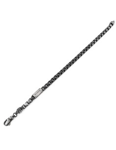 Burnished Sterling Silver Venetian Chain Bracelet 