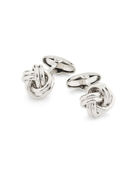 925 Sterling Silver Knot Cufflinks Unoaerre