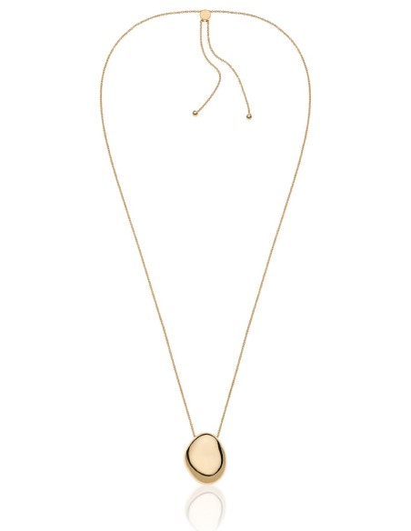 Collana Lunga in Argento Dorato Boule