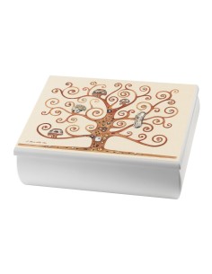Klimts Baum Des Lebens-Schmuckkästchen aus Holz und 925er...