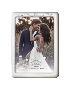 Hochzeits-Fotorahmen aus Satiniertem 925er Sterlingilber...