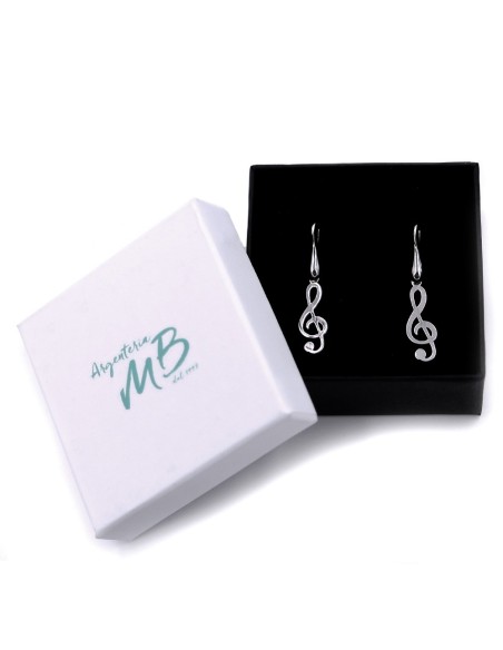 Orecchini Chiave di Violino in Argento 925 