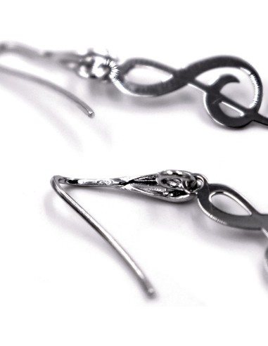 Orecchini Chiave di Violino in Argento 925 