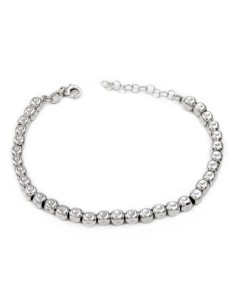 Hammered 925 Sterling Silver Dices Bracelet  