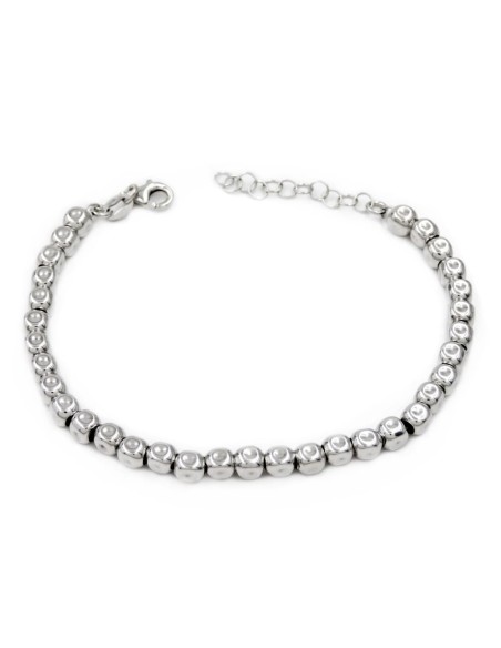 Bracciale Dadini Martellati in Argento 925 