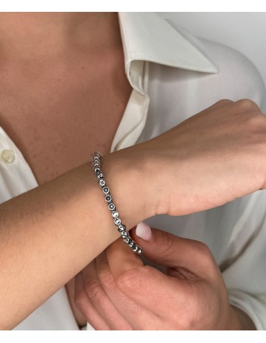 Bracciale Dadini Martellati in Argento 925 