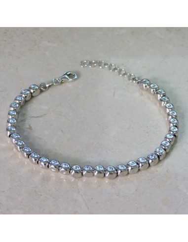 Hammered 925 Sterling Silver Dices Bracelet  