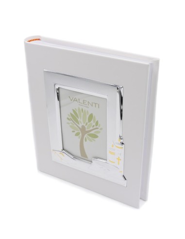 Christening White Photo Album Cover Frame 4 x 6