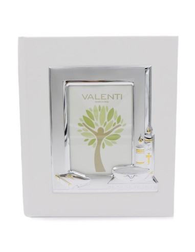 Christening White Photo Album Cover Frame 4 x 6