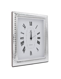 Table Clock with Glossy Hammered Frame 2