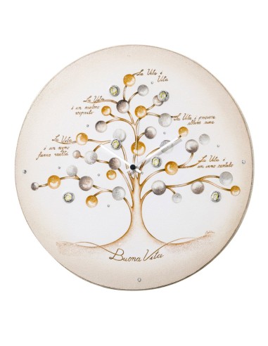 Tree of Good Life Wooden Wall Clock
