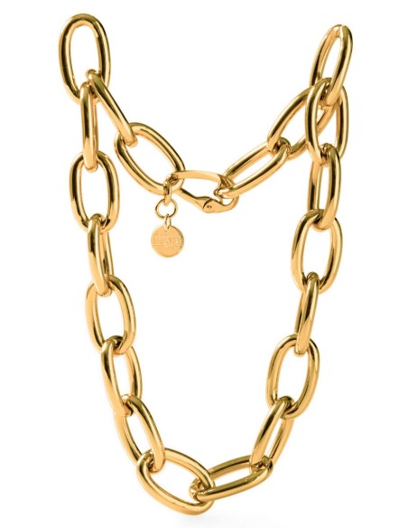 Collana Catena Forzatina in Bronzo Dorato