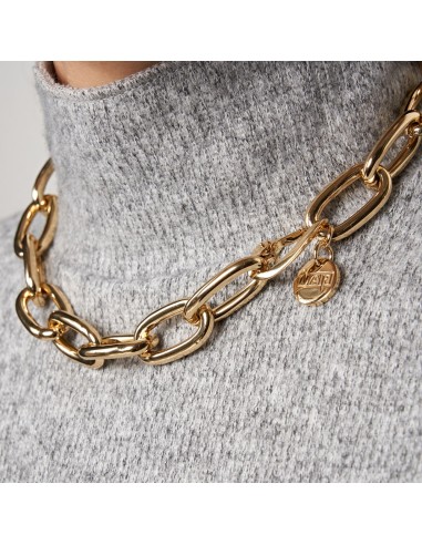 Yellow Bronze Necklace with Cable Chain