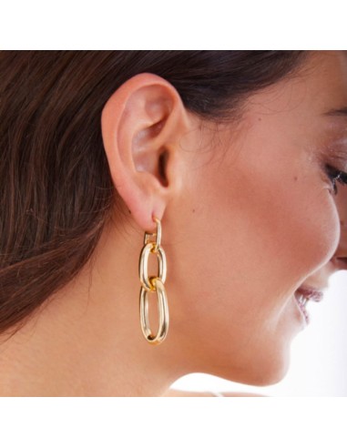 Gold Curb Chain Earrings