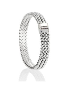 Reiskorn-Kettenarmband aus 925er Sterlingsilber