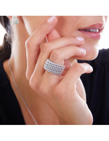 Anello Chicco Maglia 8 Fili in Argento 925 