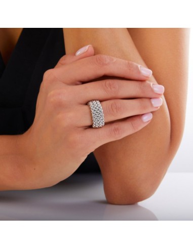 Reiskorn-Ring aus 925er Sterlingsilber