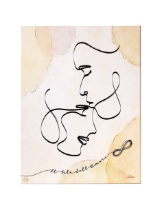 The Thread of Love Wooden Decorative Painting with Silver...