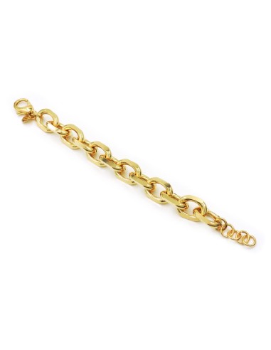 Bracciale Catena Ovale Diamantata in Bronzo...