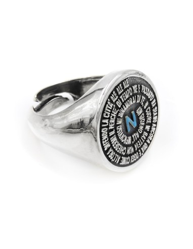 Napoli Football Team Choir Sterling Silver Ring 