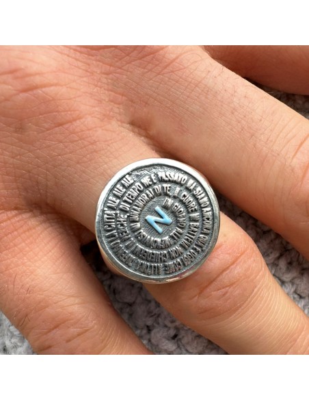 Anello in Argento Un Giorno All'Improvviso Mi Innamorai di Te 